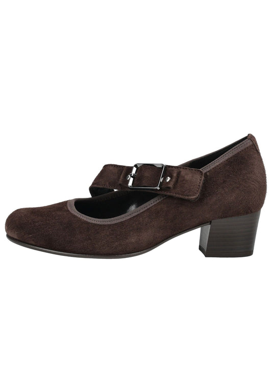 Gabor Pumps Veloursleder Mocca