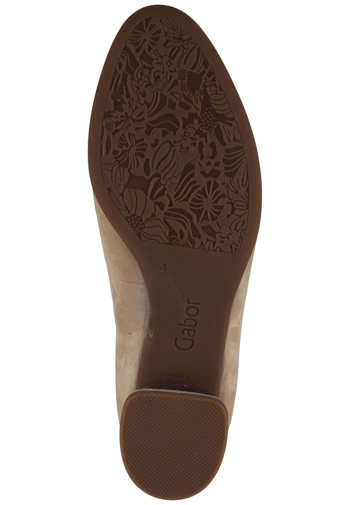 Gabor Pumps Veloursleder Natur