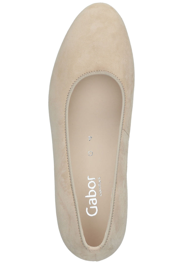 Gabor Pumps Veloursleder Natur