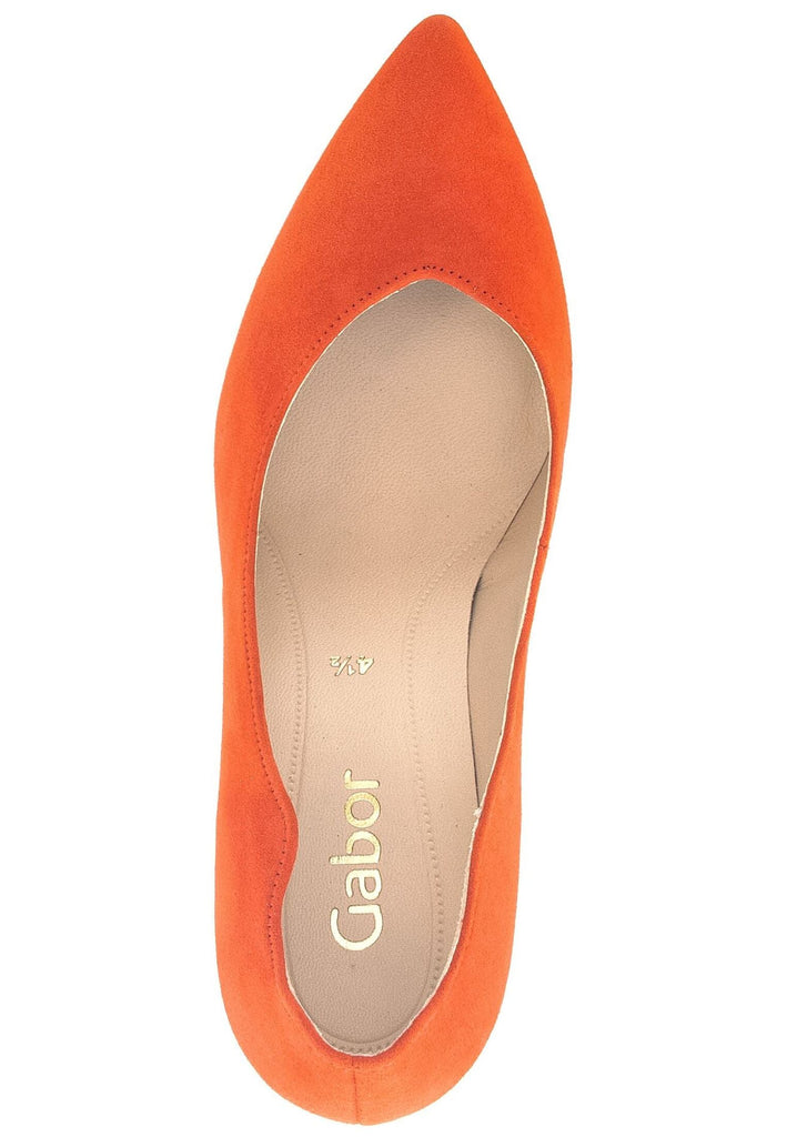 Gabor Pumps Veloursleder Orange