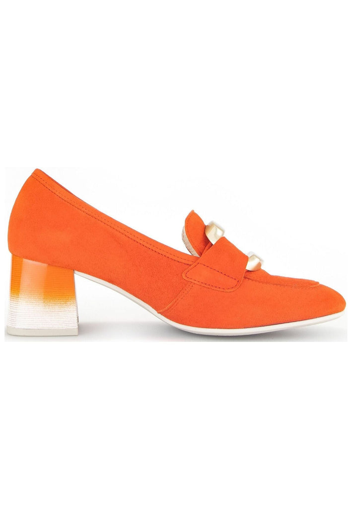 Gabor Pumps Veloursleder Orange