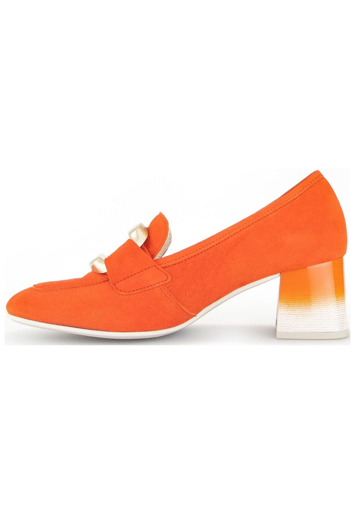 Gabor Pumps Veloursleder Orange