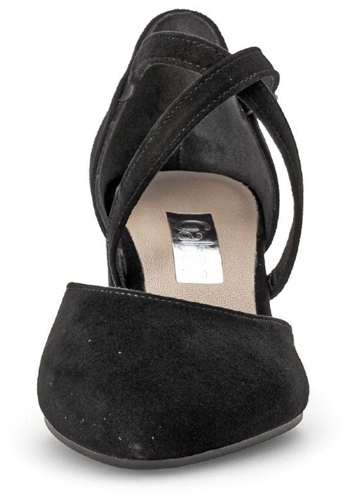 Gabor Pumps Veloursleder Schwarz