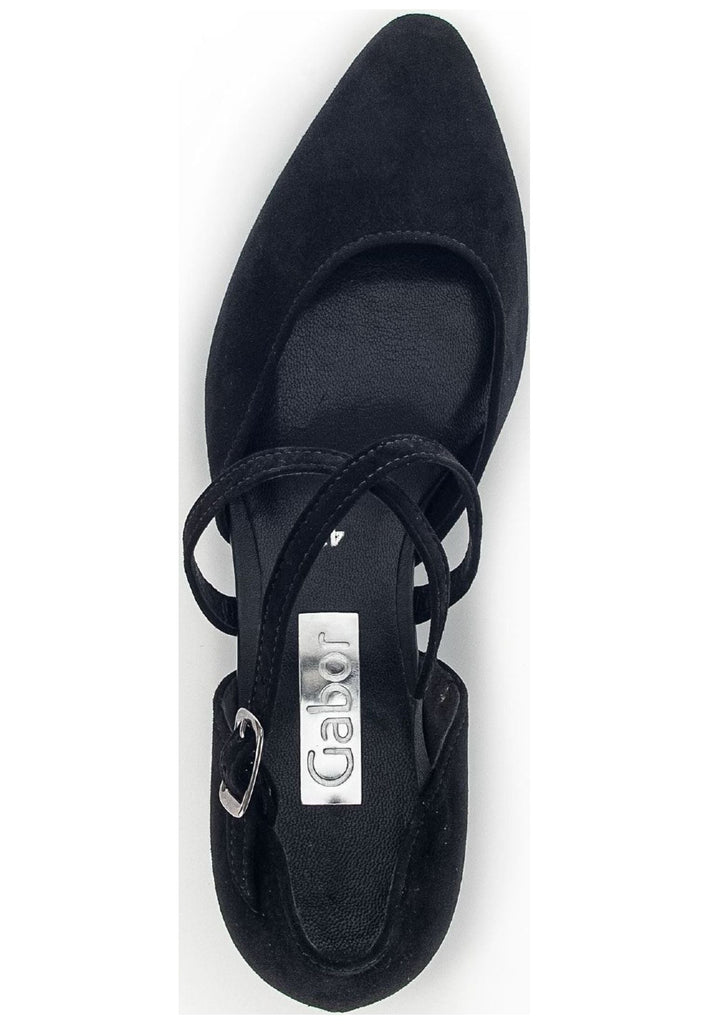 Gabor Pumps Veloursleder Schwarz