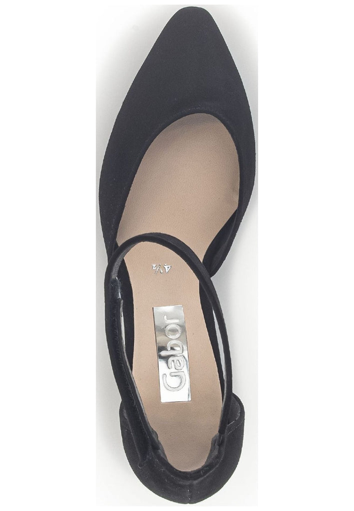Gabor Pumps Veloursleder Schwarz
