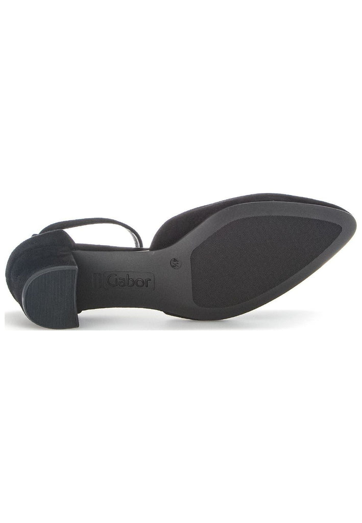 Gabor Pumps Veloursleder Schwarz
