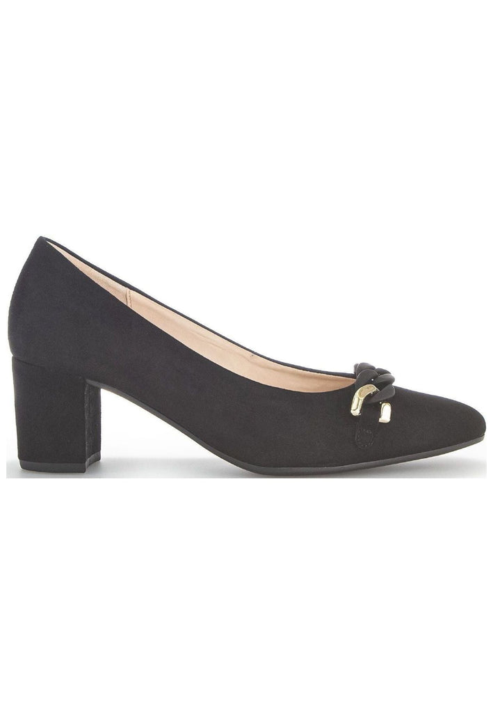 Gabor Pumps Veloursleder Schwarz