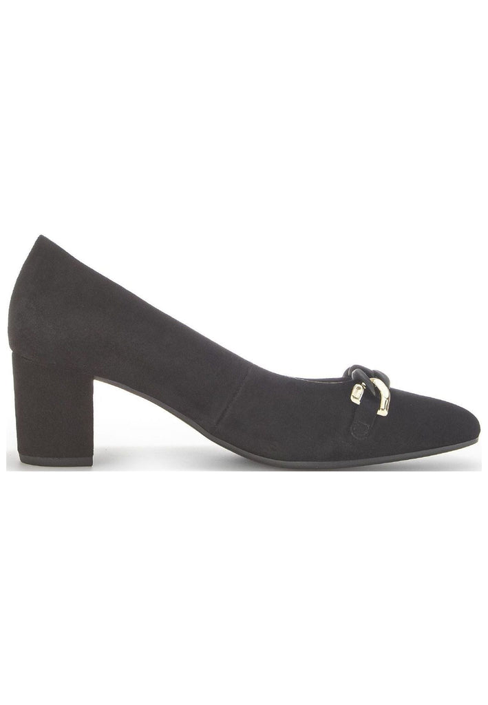 Gabor Pumps Veloursleder Schwarz