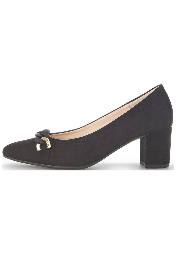 Gabor Pumps Veloursleder Schwarz