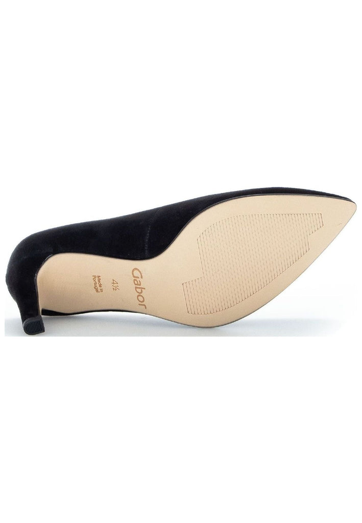 Gabor Pumps Veloursleder Schwarz