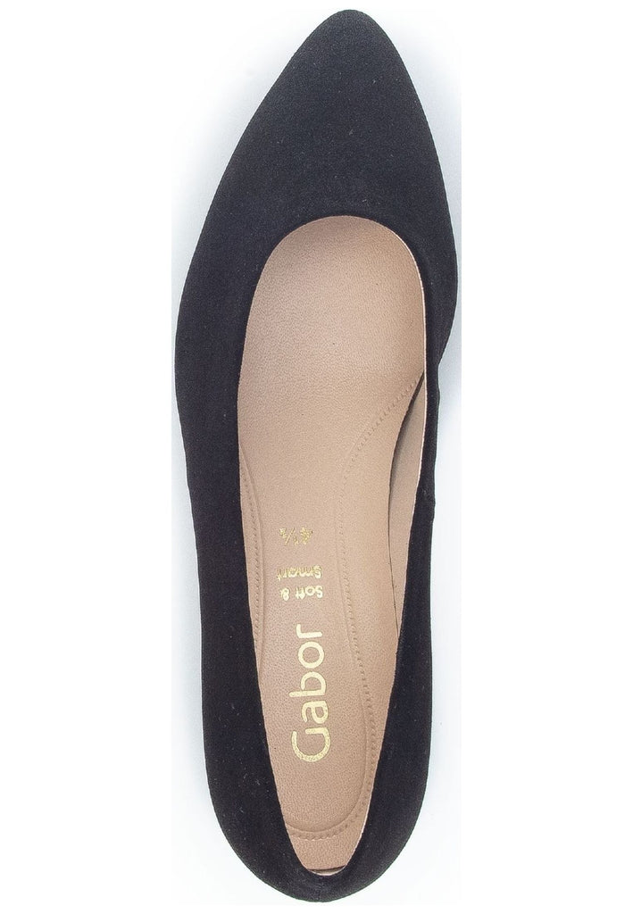 Gabor Pumps Veloursleder Schwarz