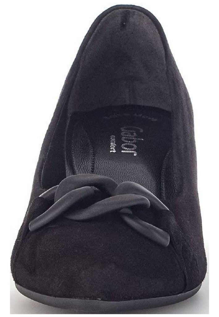Gabor Pumps Veloursleder Schwarz