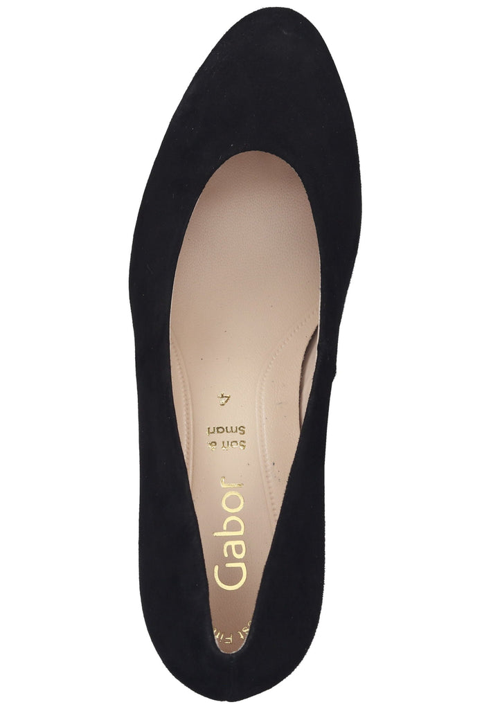 Gabor Pumps Veloursleder Schwarz