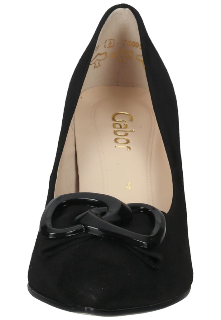 Gabor Pumps Veloursleder Schwarz