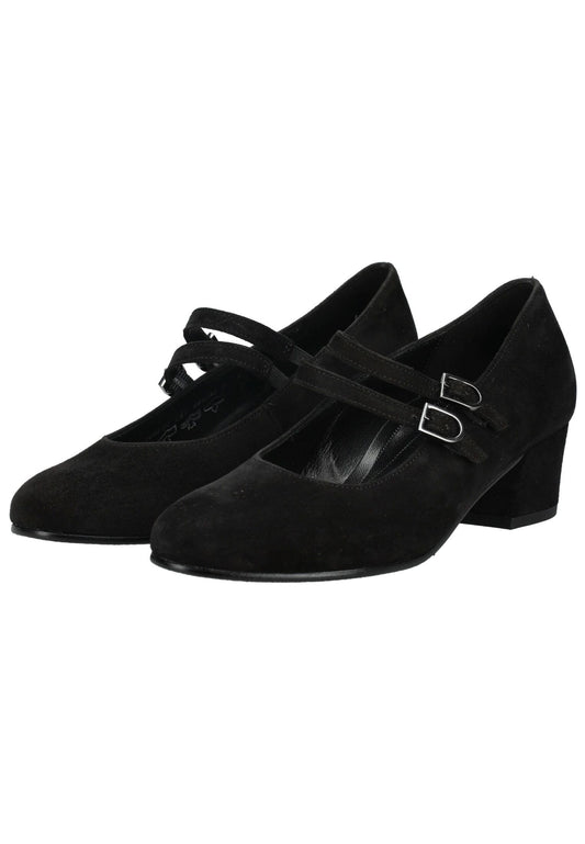Gabor Pumps Veloursleder Schwarz