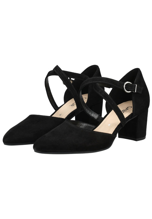 Gabor Pumps Veloursleder Schwarz
