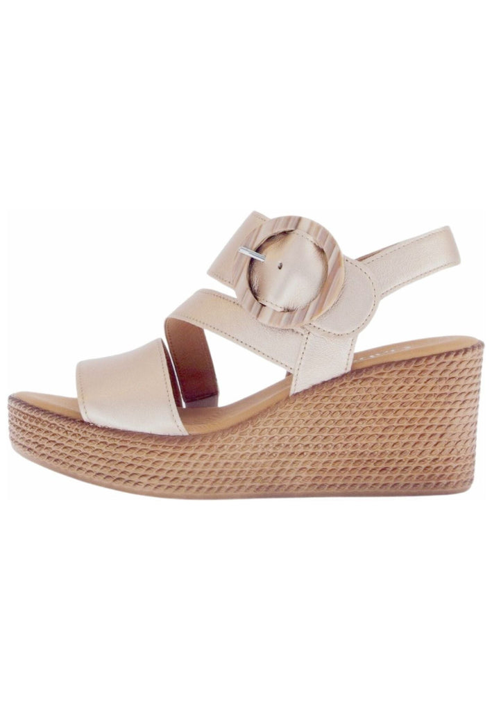 Sandalen Gabor Sandalen Leder Champagner