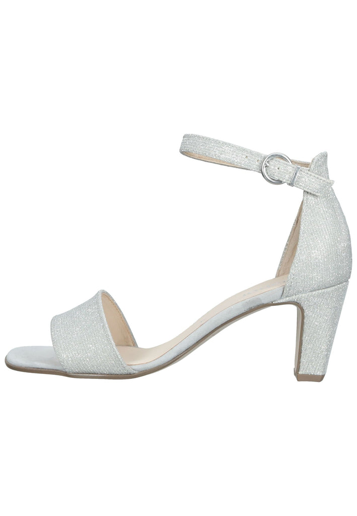 Sandalen Gabor Sandalen Leder/Textil Silber