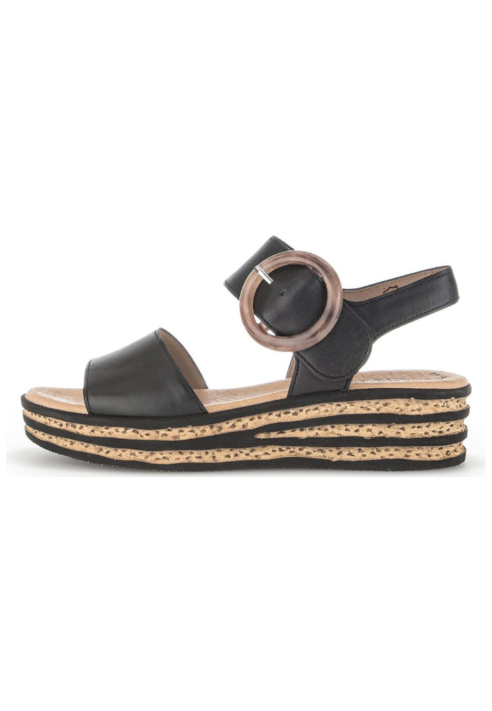 Sandalen Gabor Sandalen Nappaleder Schwarz