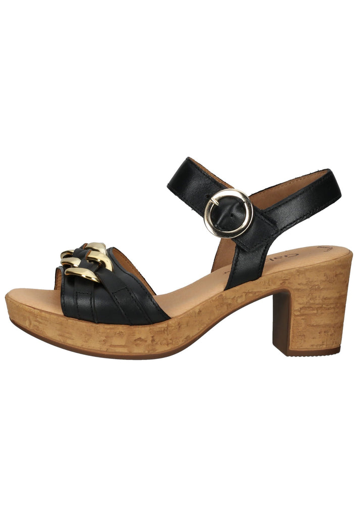 Sandalen Gabor Sandalen Nappaleder Schwarz/Gold