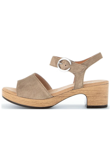 Sandalen Gabor Sandalen Veloursleder Braun