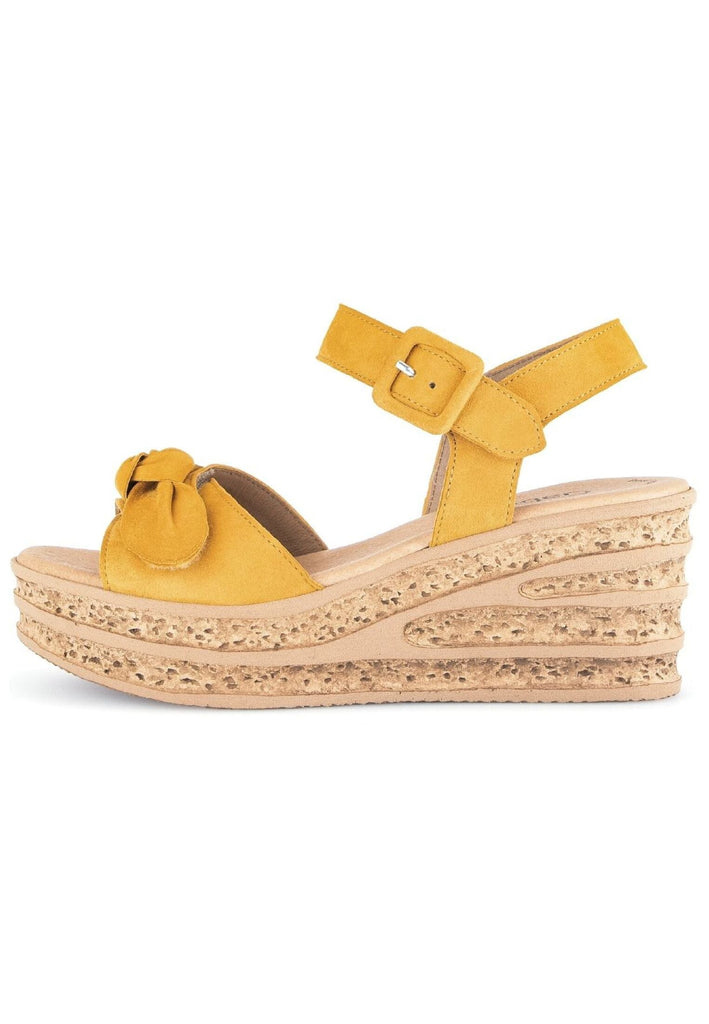 Sandalen Gabor Sandalen Veloursleder Gelb