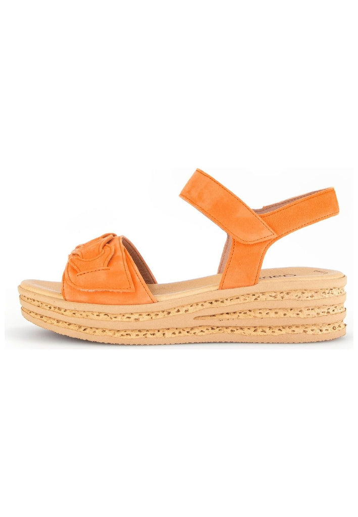 Sandalen Gabor Sandalen Veloursleder Orange