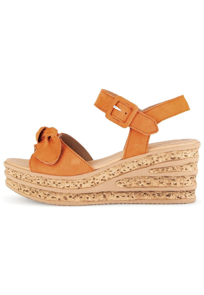 Sandalen Gabor Sandalen Veloursleder Orange