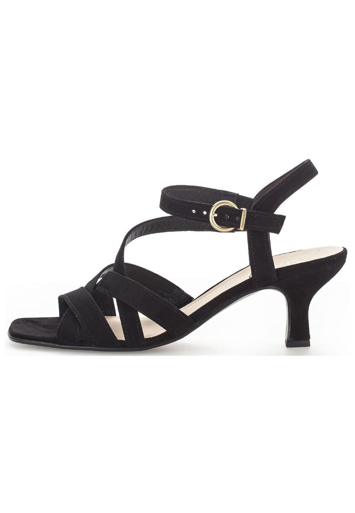 Sandalen Gabor Sandalen Veloursleder Schwarz