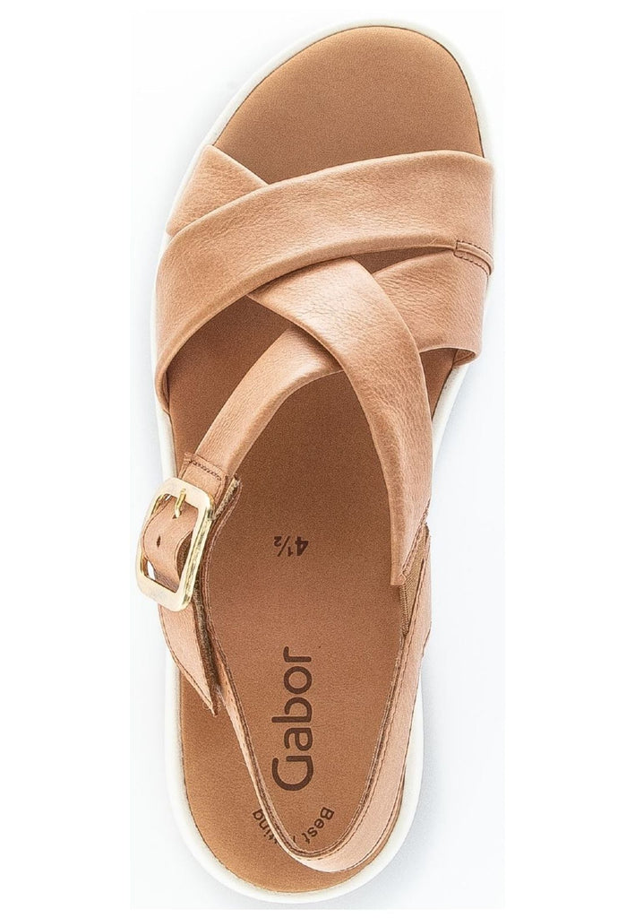 Gabor Sandalen Glattleder Cognac