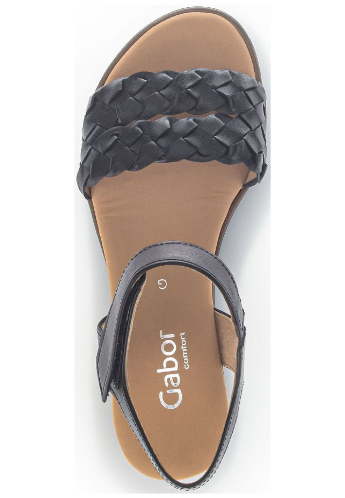 Gabor Sandalen Glattleder Schwarz