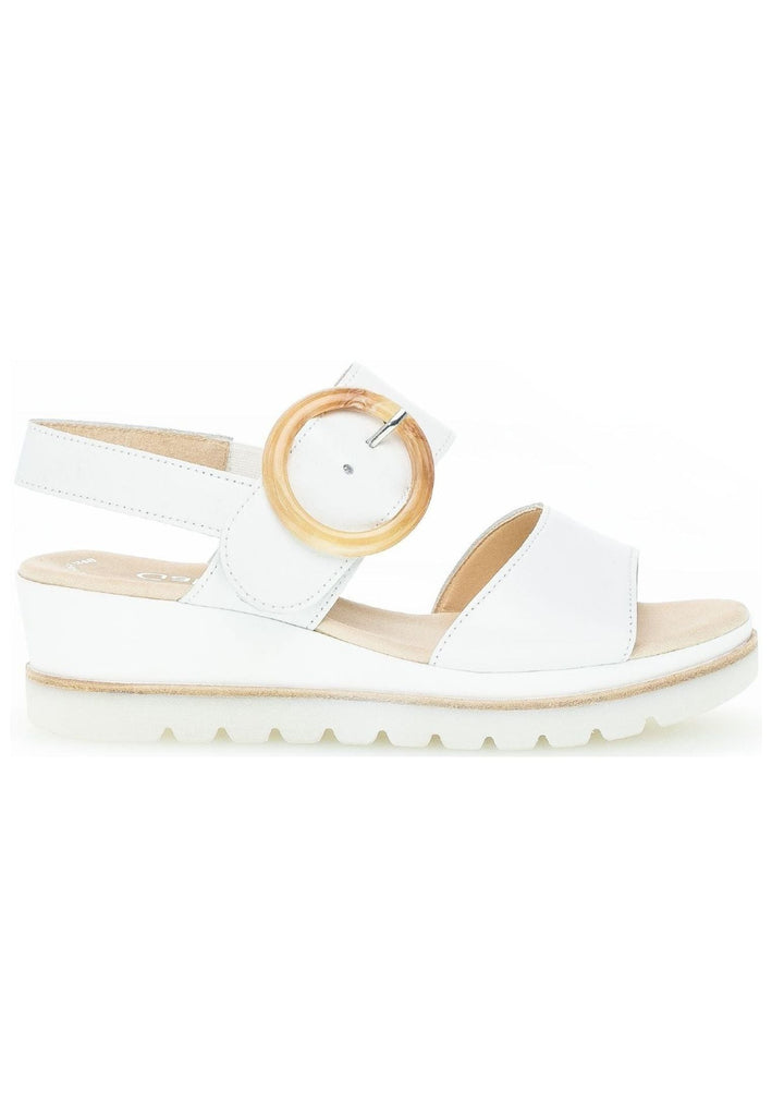 Gabor Sandalen Glattleder Weiß