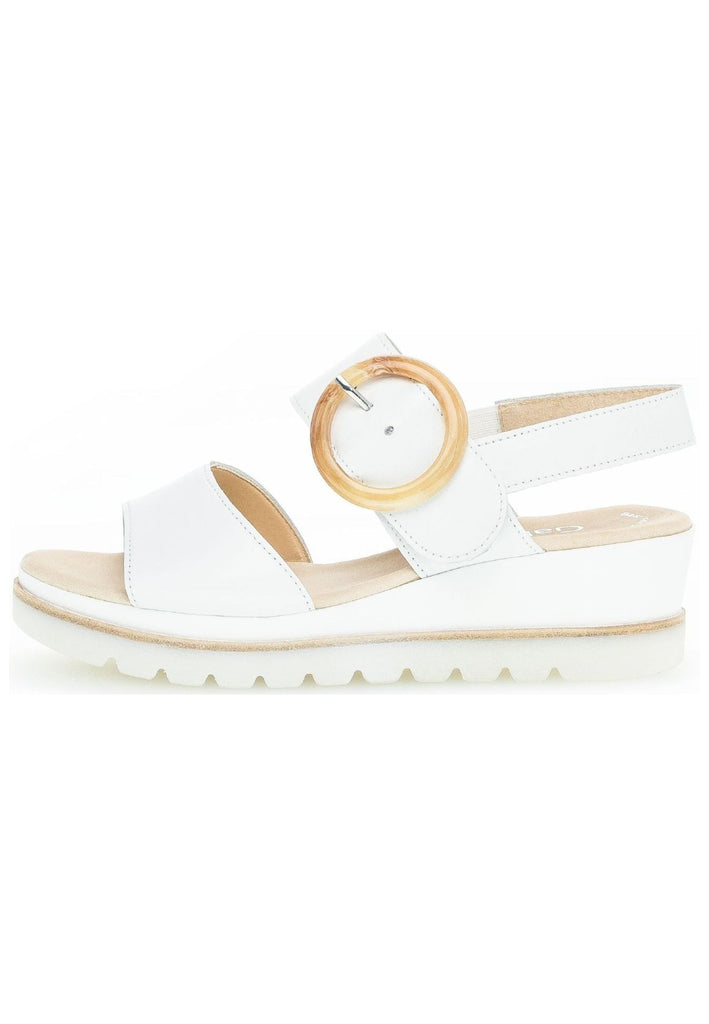Gabor Sandalen Glattleder Weiß