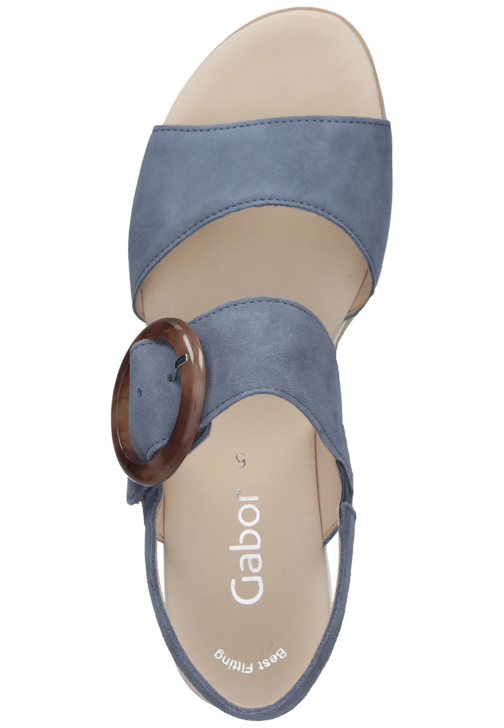 Gabor Sandalen Leder Blau