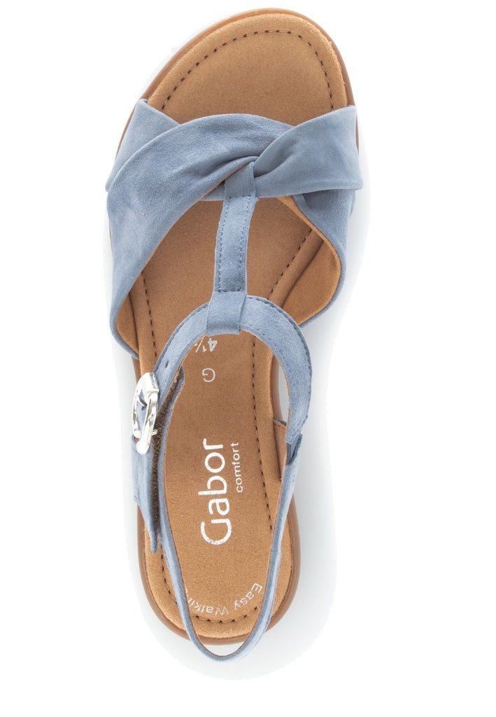 Gabor Sandalen Leder Blau