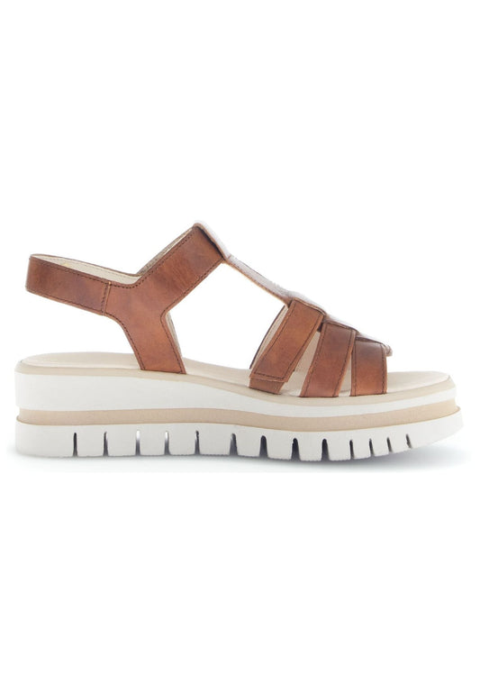 Gabor Sandalen Leder Camel