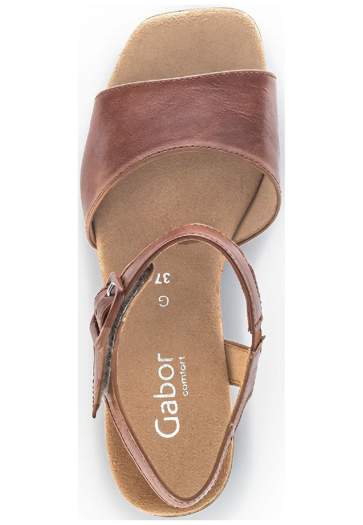 Gabor Sandalen Leder Camel