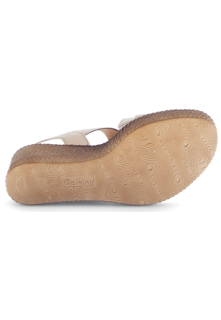 Gabor Sandalen Leder Champagner