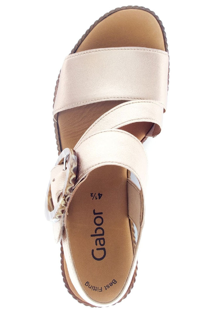 Gabor Sandalen Leder Champagner