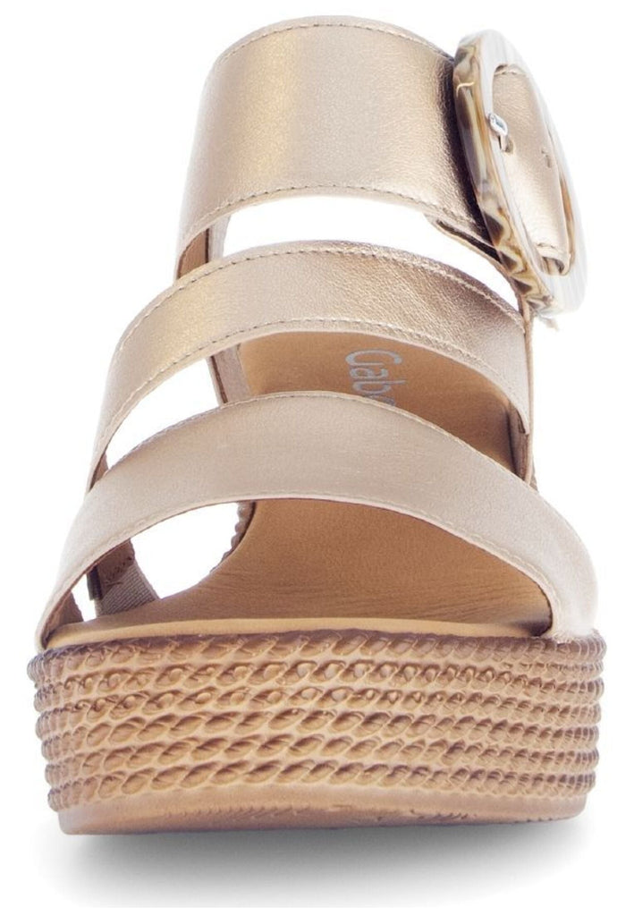 Gabor Sandalen Leder Champagner