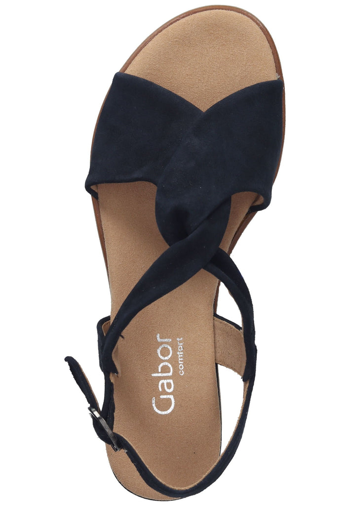 Gabor Sandalen Leder Dunkelblau