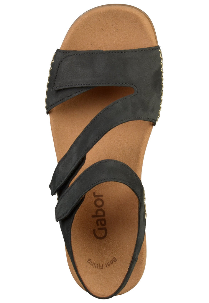 Gabor Sandalen Leder Dunkelblau