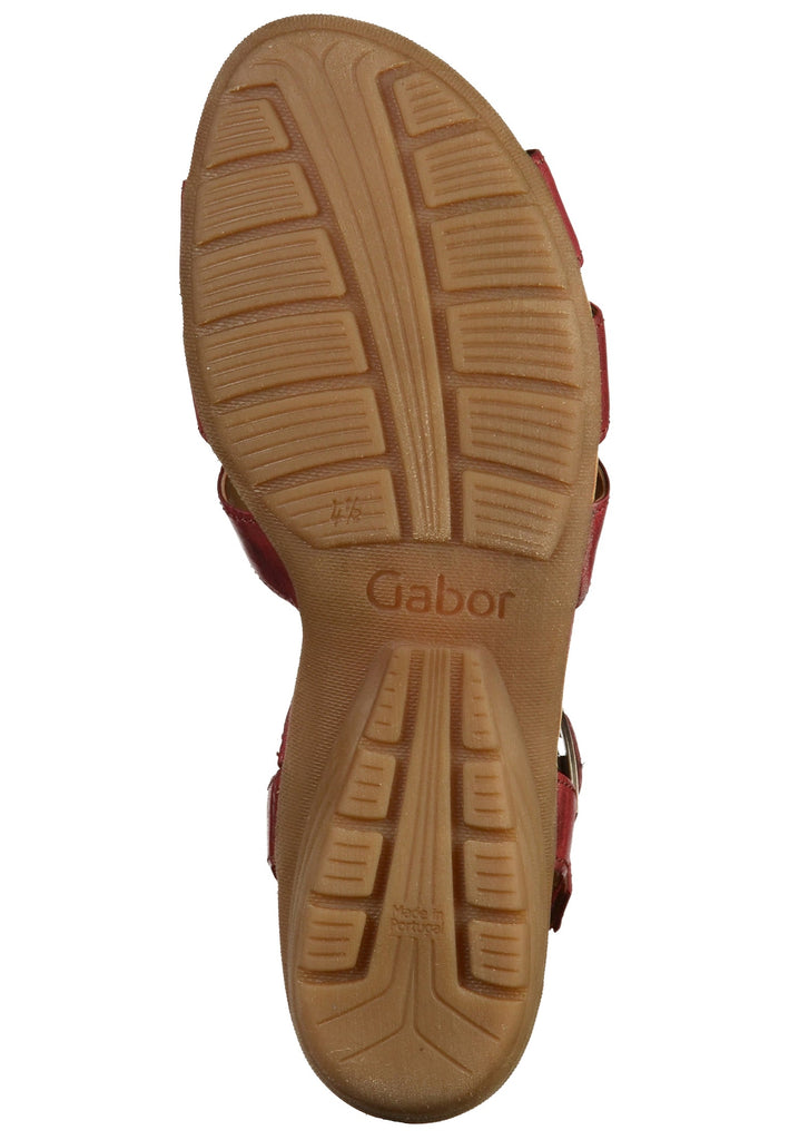 Gabor Sandalen Leder Dunkelrot