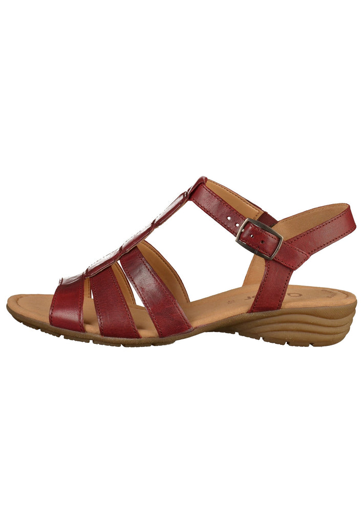 Gabor Sandalen Leder Dunkelrot