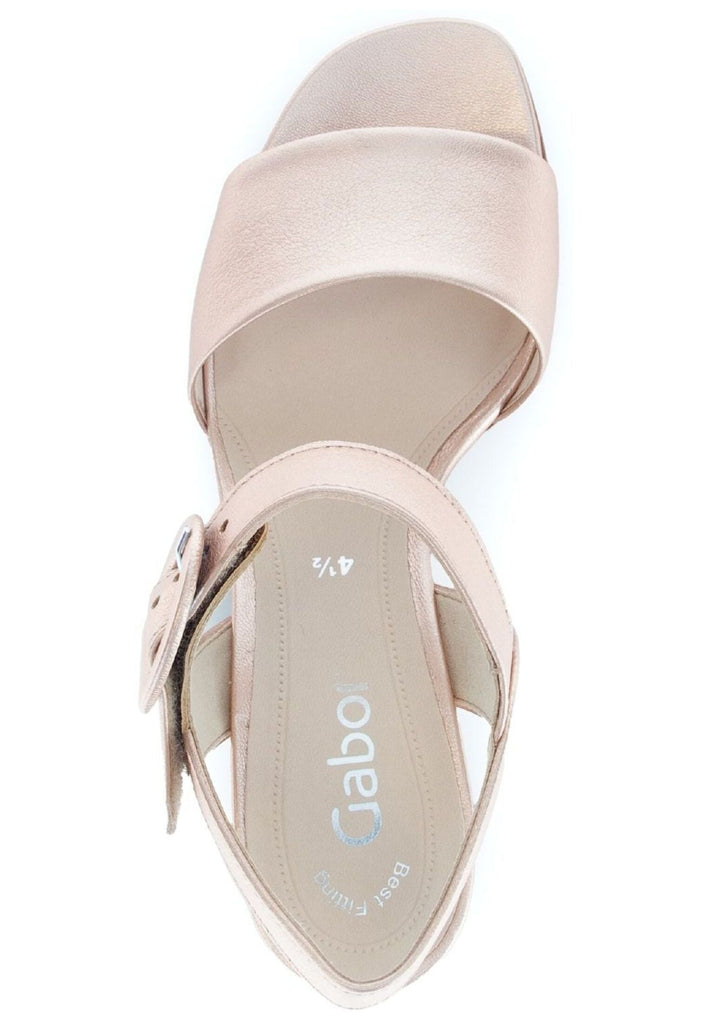 Gabor Sandalen Leder Gold