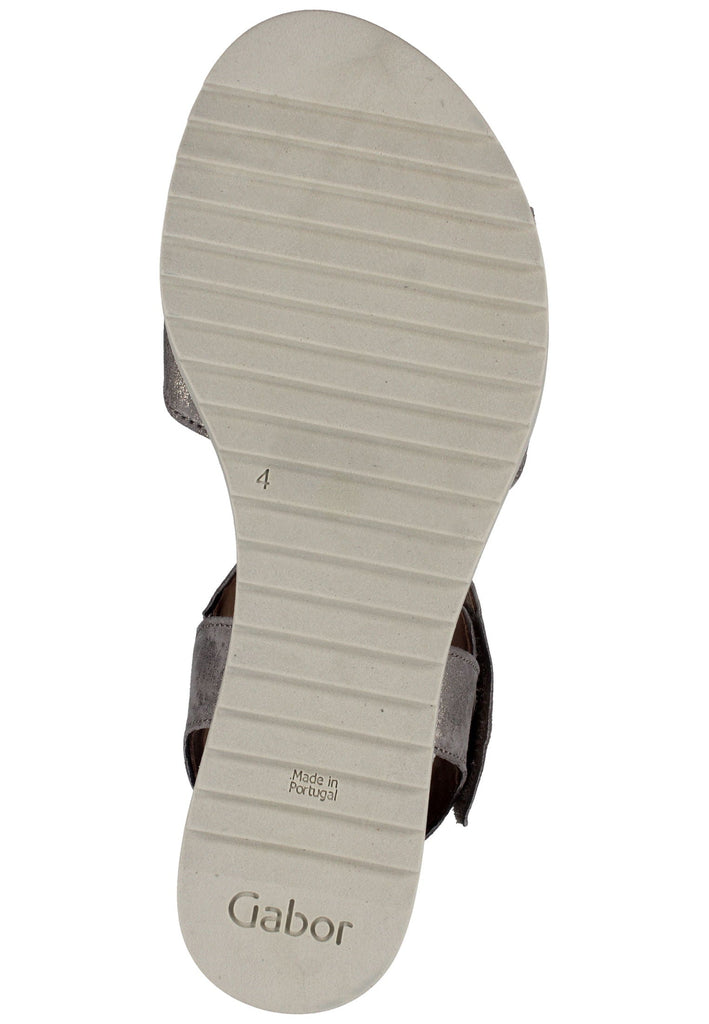 Gabor Sandalen Leder Grau