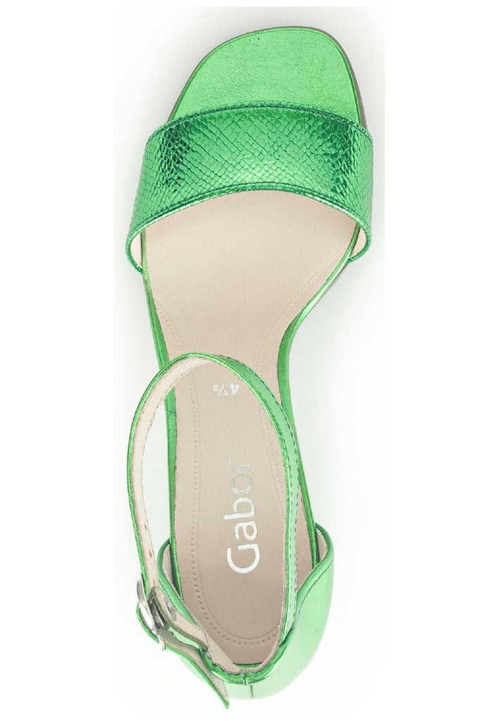 Gabor Sandalen Leder Grün