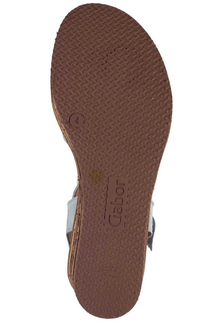 Gabor Sandalen Leder Hellblau