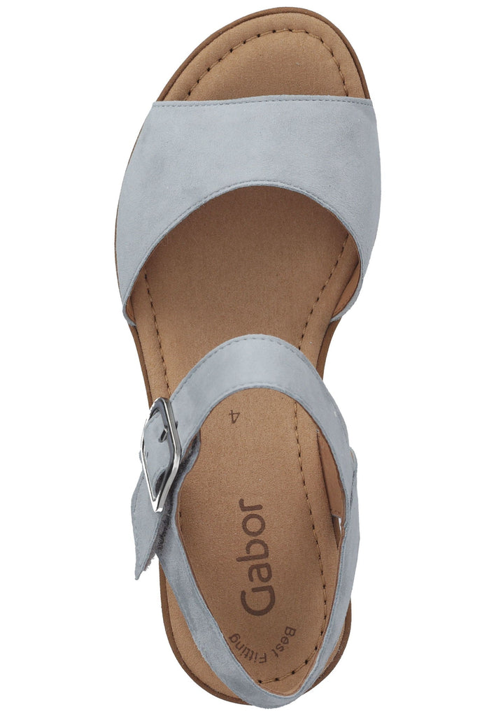 Gabor Sandalen Leder Hellblau