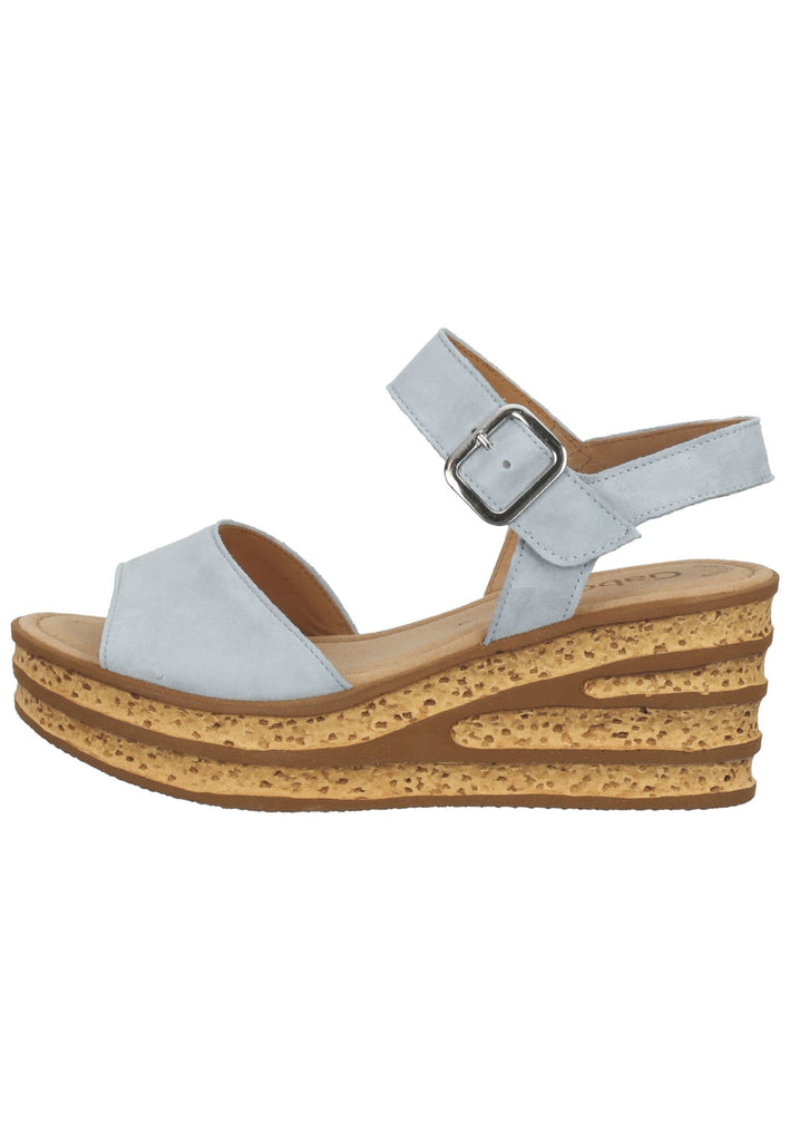 Gabor Sandalen Leder Hellblau